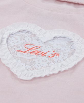 Baby Girls' Bow Sleeve T-Shirt and Belted Shorts, 2-Piece Set