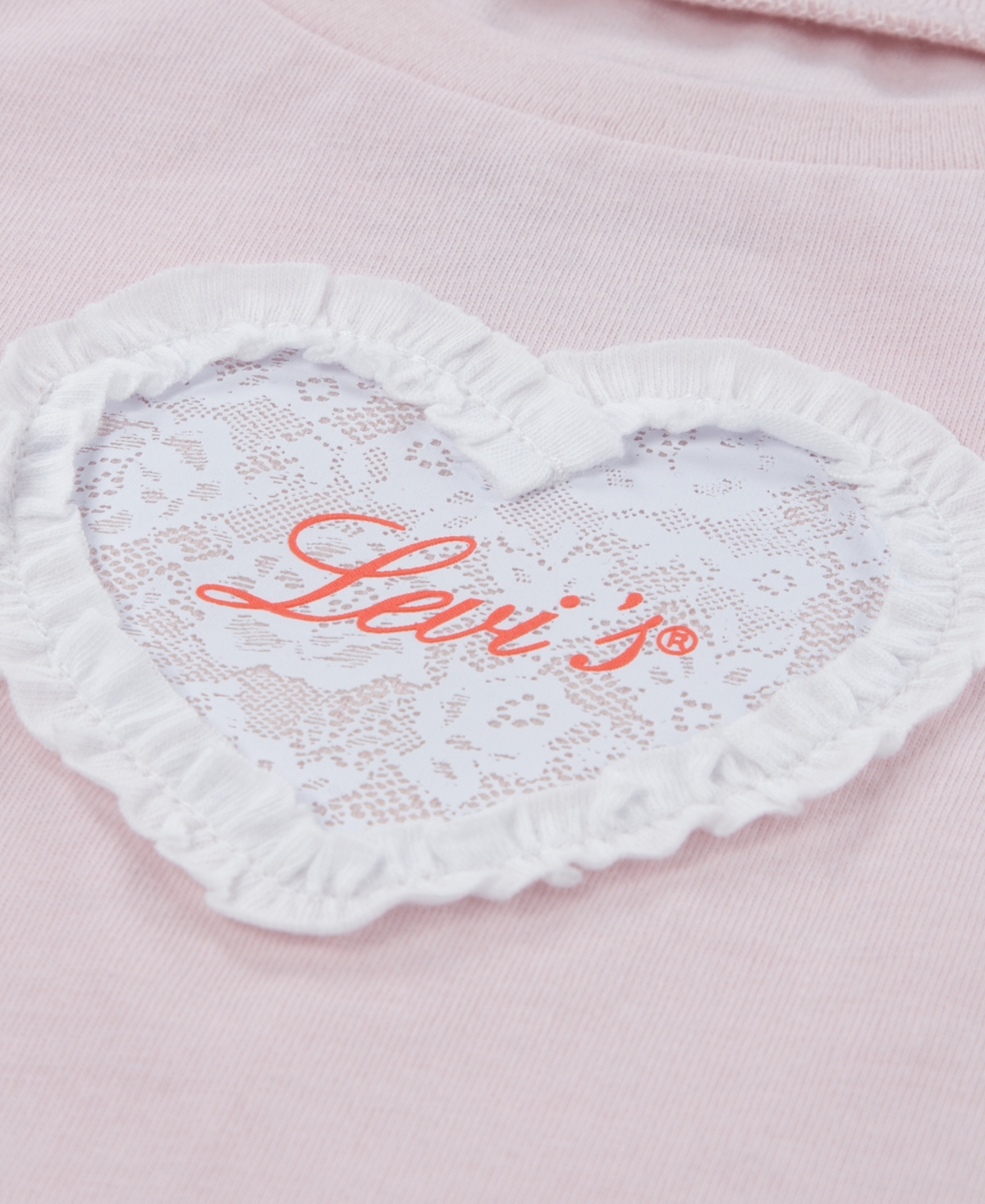 Levi's Baby Girls' Bow Sleeve T-Shirt and Belted Shorts, 2-Piece Set