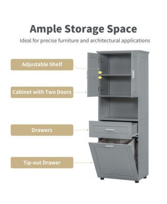 High-Quality MDF Storage Cabinet with Anti-Toppling Device