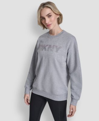 Women's Nolita Rhinestone Logo Crew Neck Sweatshirt