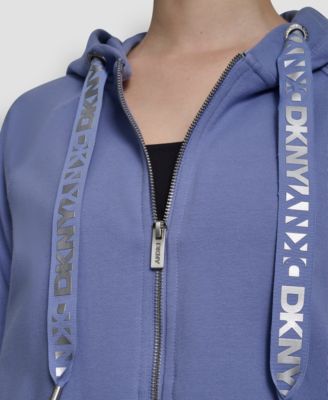 Women's Two-Tone Logo Drawcord Zip Hoodie