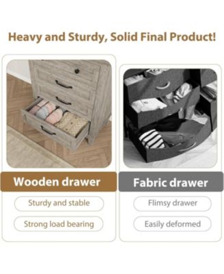 4 Dresser for Bedroom, 34.8 in Tall Vertical Drawer Dresser