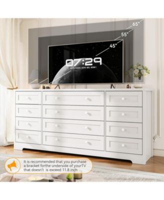 12 Drawers Wooden Dressers for Adult Bedroom