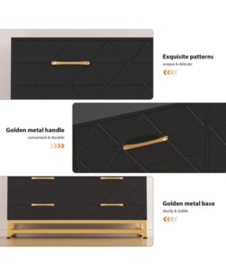 6-Drawer Dresser for Bedroom & Closet Tall Chest with Soft-Close Glides, Anti-Tip Kit | 28.7" H Space Saving Storage Organizer 