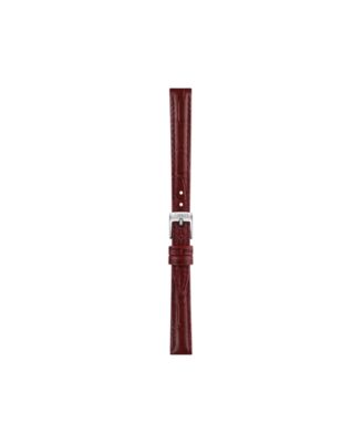 Women's Quartz Red Leather Strap Watch, 21.80mm