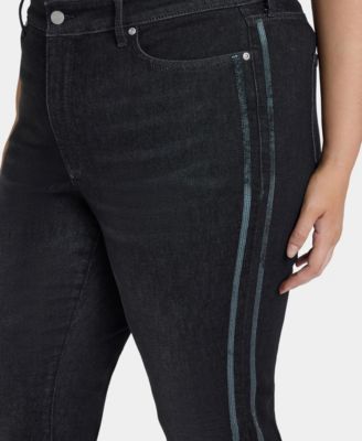 Plus Size Marilyn Straight Sequin Jeans