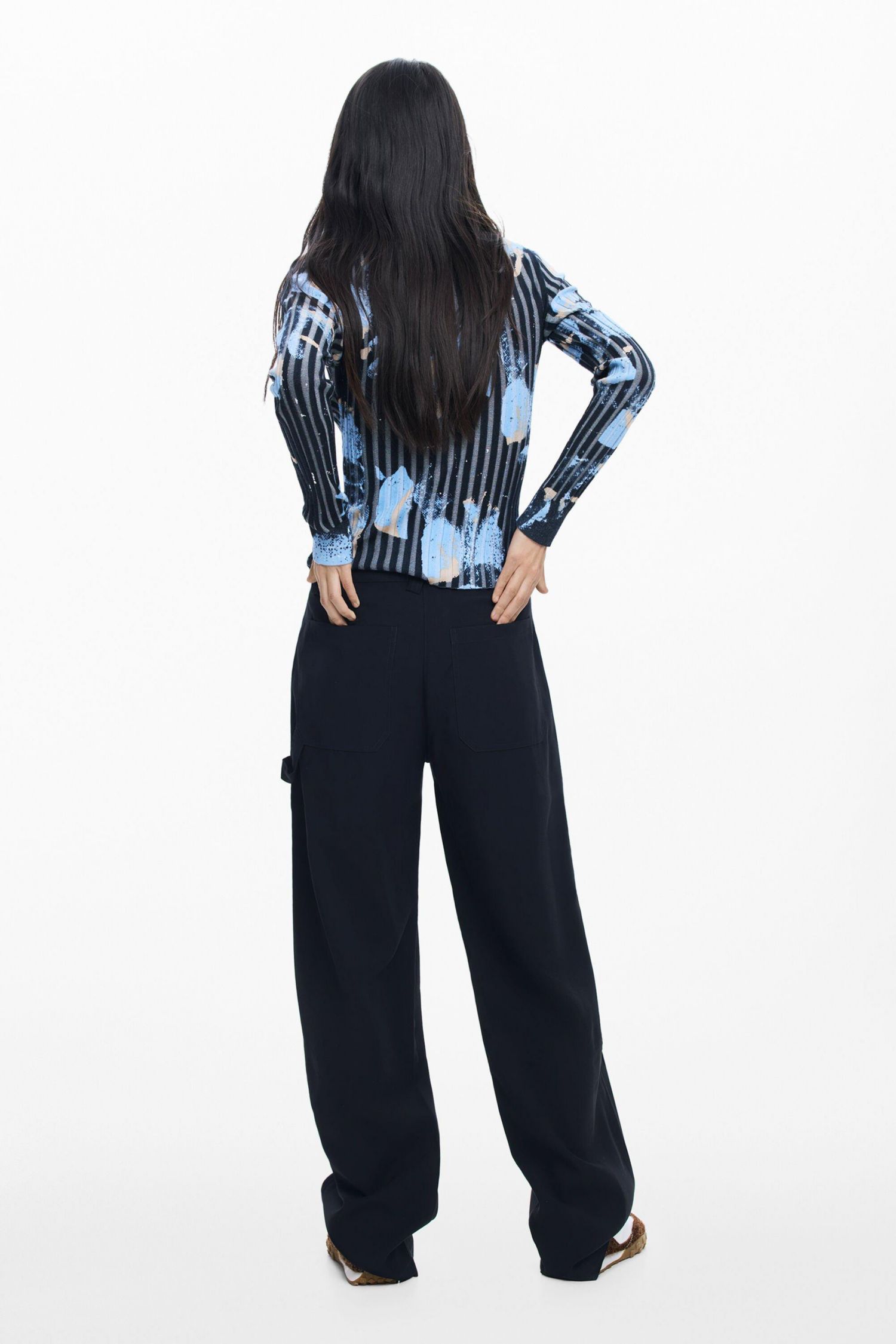 Women's Fine Floral-Texture Sweater