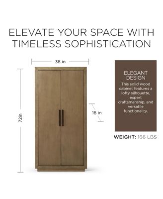 Uma Contemporary Wooden Cabinet in Refined Grey Finish