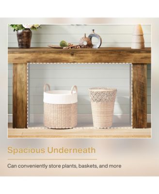 63-Inch Narrow Console Table, Modern Sofa Table for Hallway