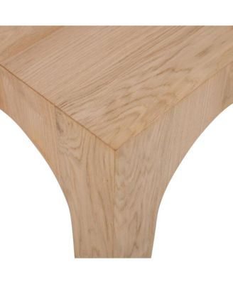 Archimedes 20" Arched Wood Square Modern Rustic End Table