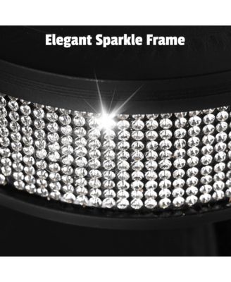 EZ GO Portable Bar Table Shimmer Decor with Carry Bag Black Skirt for Wedding Camping Tradeshow Party