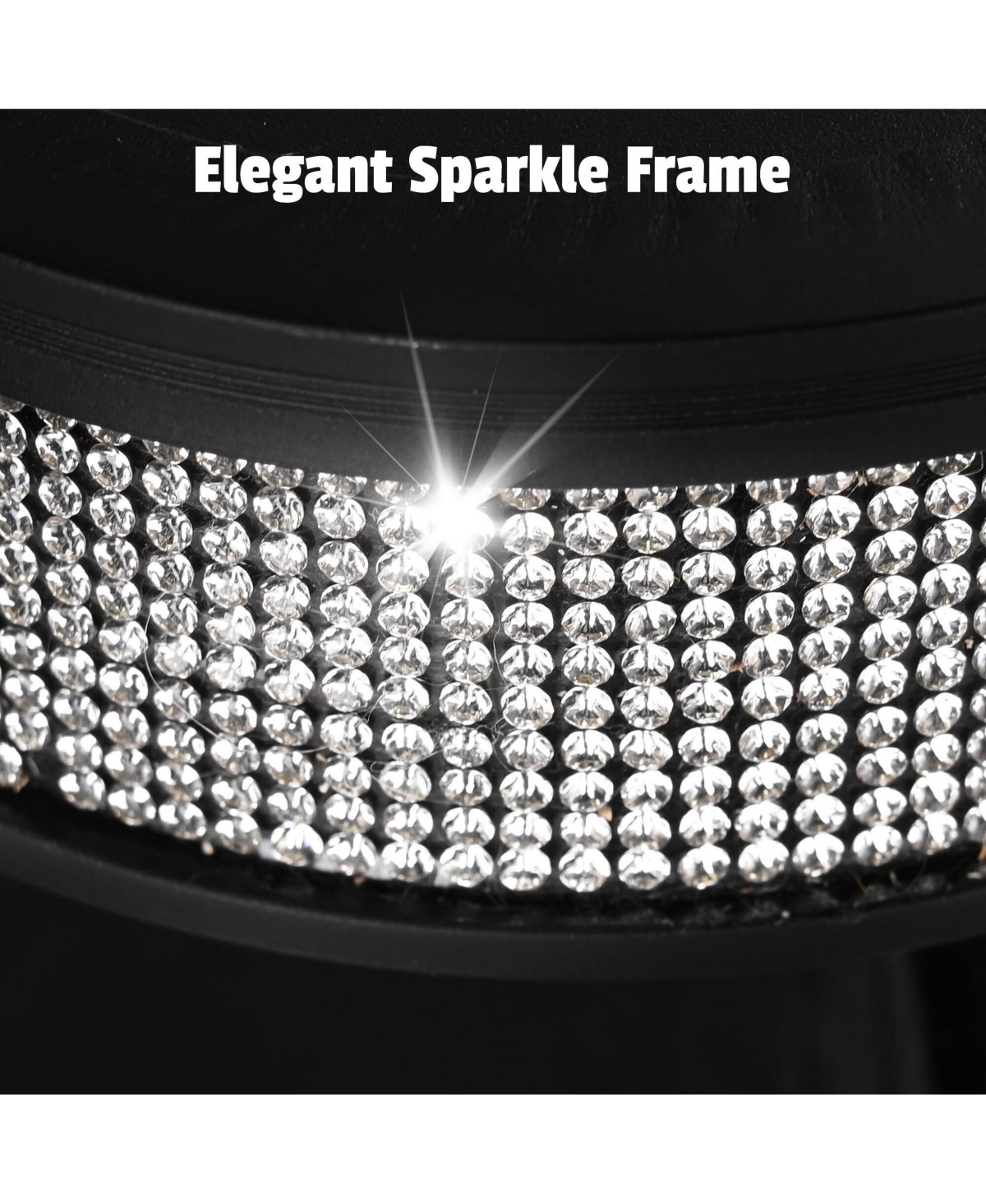 InstaHibit Ez Go Portable Bar Table Shimmer Decor with Carry Bag Black Skirt for Wedding Camping Tradeshow Party