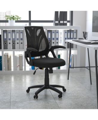 Mid-Back Designer Mesh Swivel Task Office Chair with Open Arms