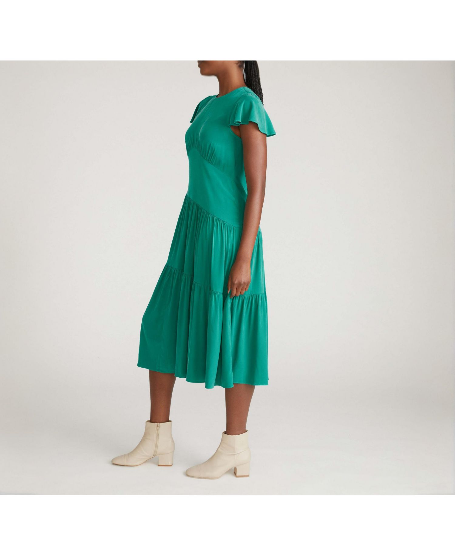 Plus Size Mariella Stretch Cupro Dress