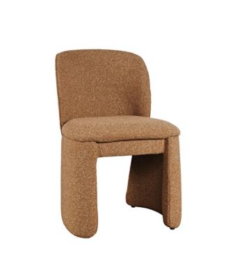 Set of 2 Breck Mid-Century Modern Curved Upholstered Dining Chair