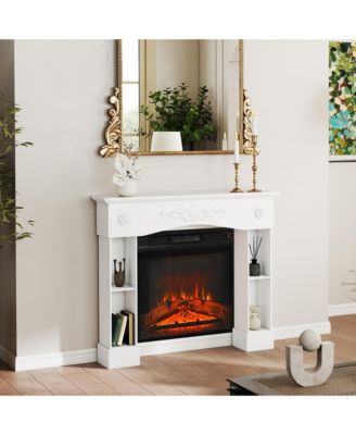 Baroque Fireplace Mantel, Fireplace Surround with Leg,