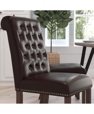 Falmouth Upholstered Parsons Chair with Nailhead Trim