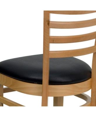 Ladder Back Wooden Restaurant Dining Chair