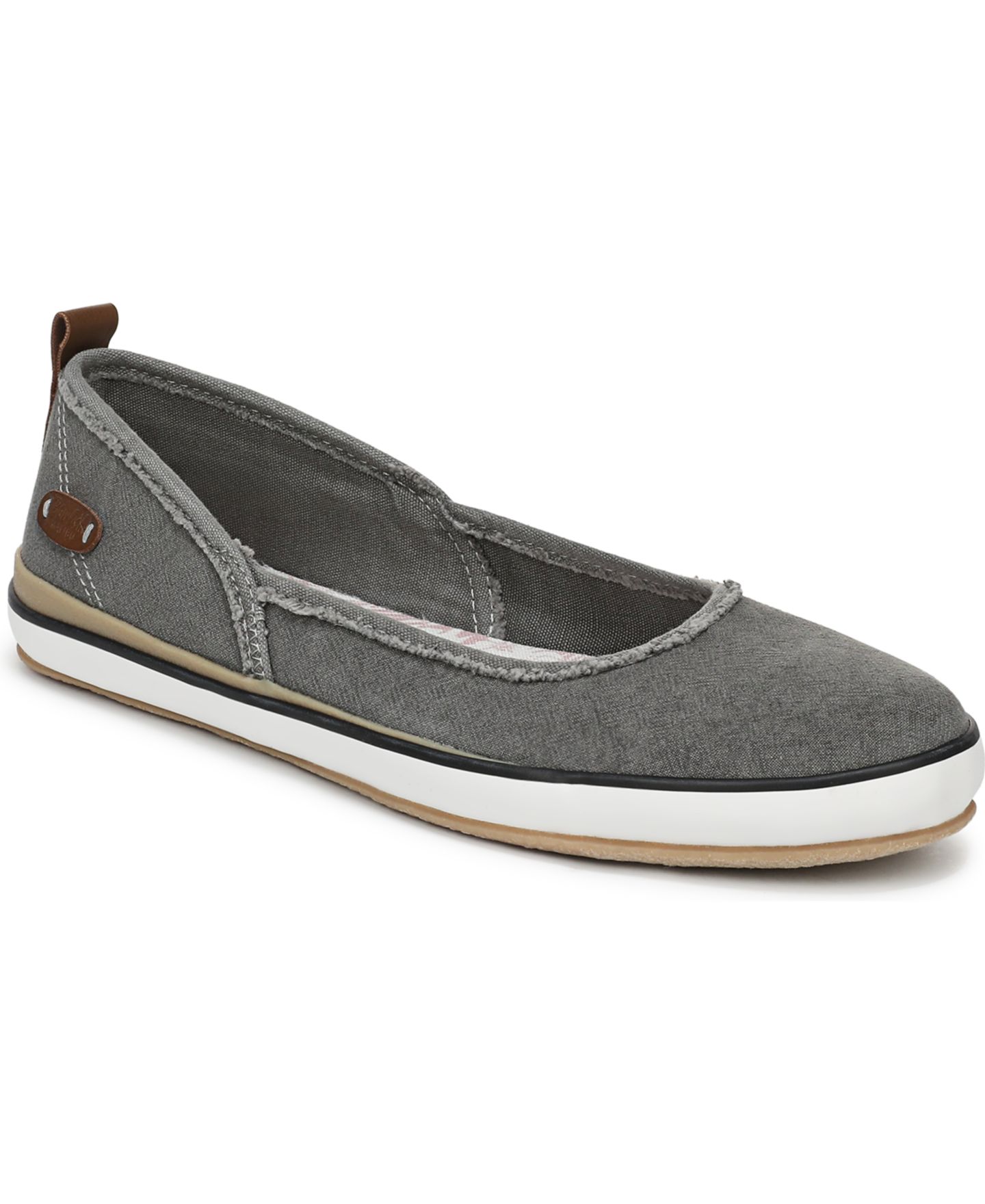 Женские балетки Blowfish Malibu Ez Does It Ballerina Flats, цвет: Чёрный холщовый — фото 1