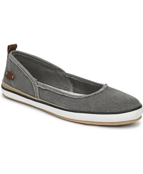 Женские балетки Blowfish Malibu Ez Does It Ballerina Flats, цвет: Чёрный холщовый