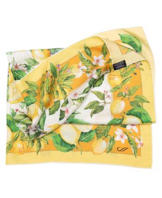 Limoni Fioriti - Silk Foulard for Women
