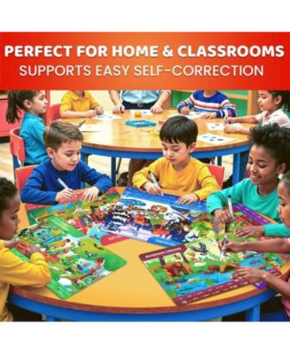 Busy Book Handwriting Practice for Kids - Search & Find - Activity Cards for Kids 3-8 – Reusable Mats with Dry-Erase Marker