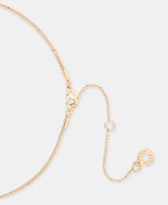 Two-Tone 2-Pc. Set Stone Rondelle Collar Necklace & Matching Drop Earrings 