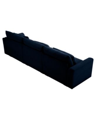 3 Seater Deep Seat Couch, Wide and Deep Comfy Sofa with 3 Pillows