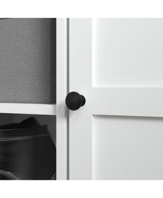 Entryway Shoe Rack with Seat and Hidden Drawer