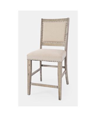 Fairview Transitional Upholstered Counter Stool (Set of 2)