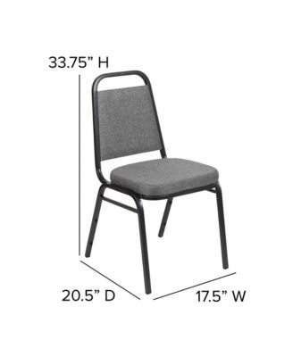 4 Pack Trapezoidal Back Stacking Banquet Chair