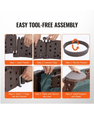 Kids Outdoor Sandbox with Seats and Cover for Backyard Play