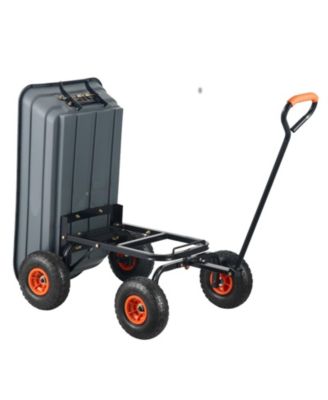 SUGFIT Poly Garden Cart with 600 lbs Capacity & Steel Reinforcement