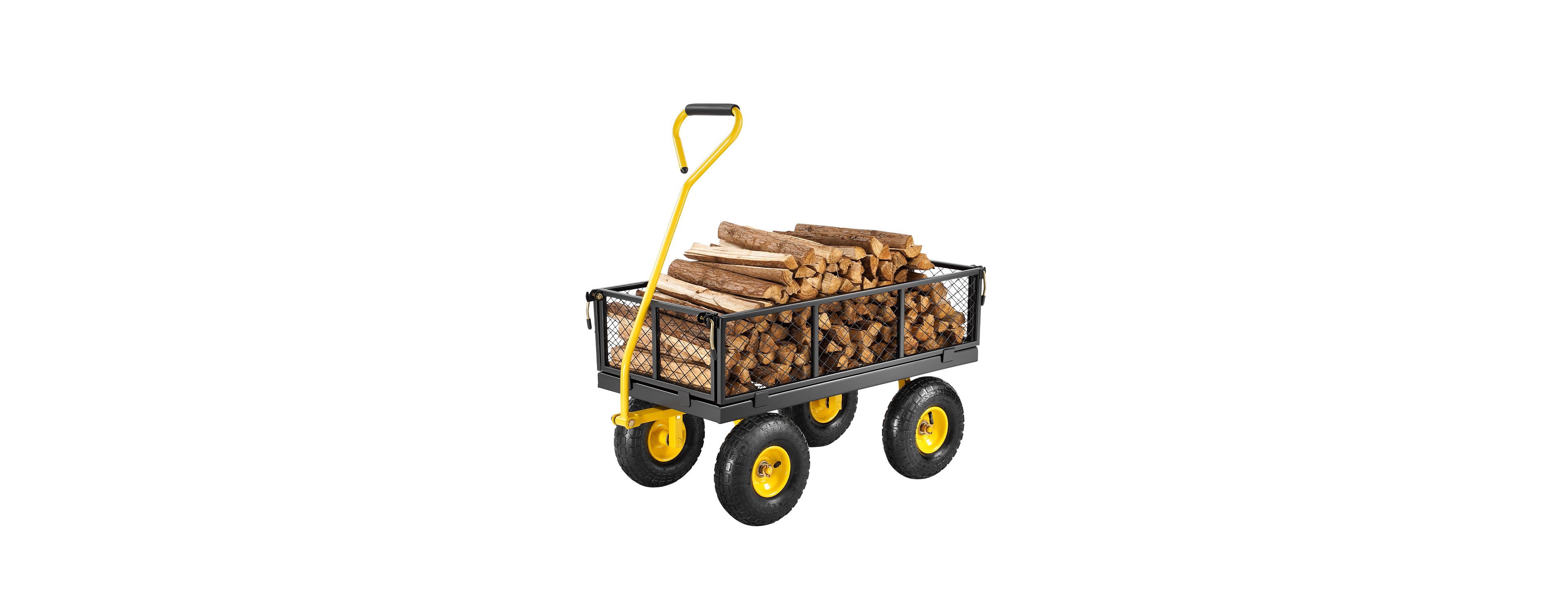 Sugfit 500 lbs Capacity Garden Cart with All-Terrain Tires & Steel Frame