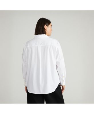 Women's Stretch Poplin Shirt Classic Fit.