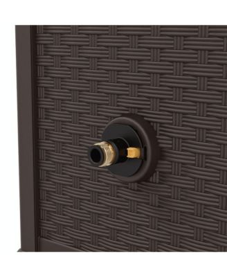 150 Foot Slide Trak Outdoor Garden Water Hose Hideaway for Patio, Java