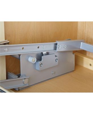 36" Kitchen Pulldown Wall Cabinet Shelf System, Chrome, 5PD-36CRN