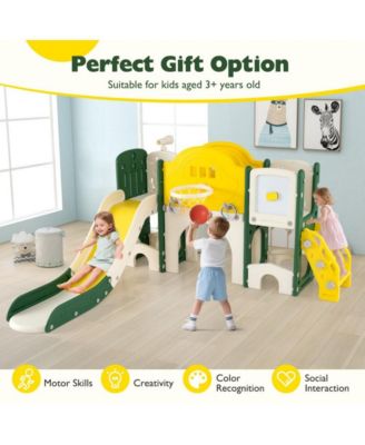 10 in 1 Toddler Slide and Climber Indoor Playset