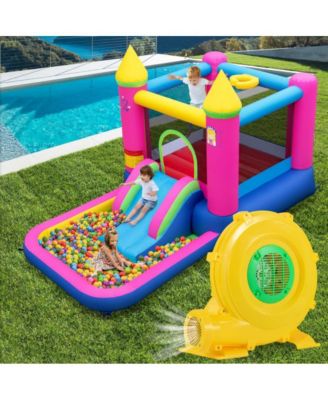 780W 1 HP Bounce House Blower with Handle and Stakes