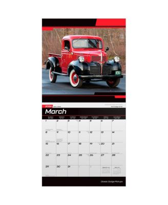 Classic Dodge Pickups 2026 Monthly Wall Calendar, 12" x 24", Hanging, Foil-Stamped Cover, Plastic-Free
