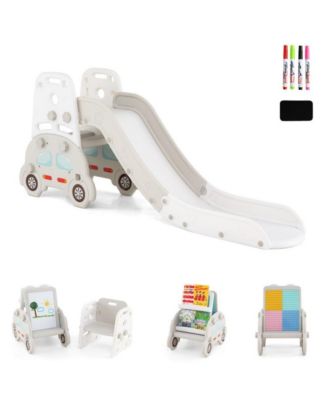 5 in 1 Convertible Toddler Slide and Art Easel Set
