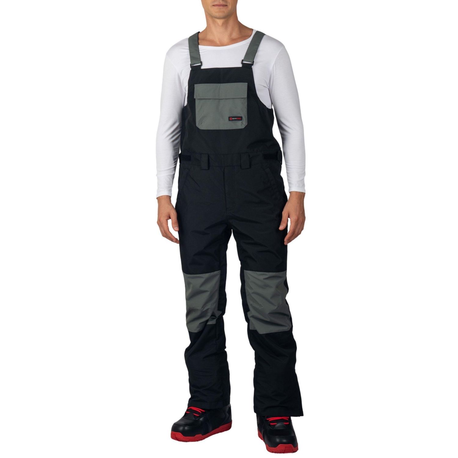 Men's Snow Bib 10K Waterproof Ski Overalls Insulated Snowboard Pants