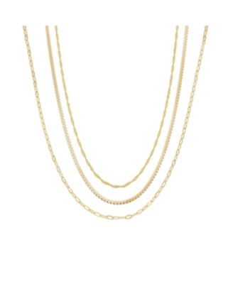 18K Gold Plated Sterling Silver Bestselling Modern Necklace Set Holiday Gift Idea