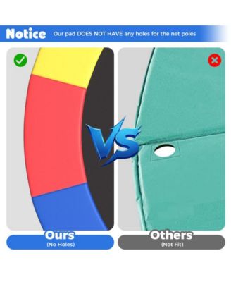 16 Foot Trampoline Replacement Safety Pad with Fixing Straps