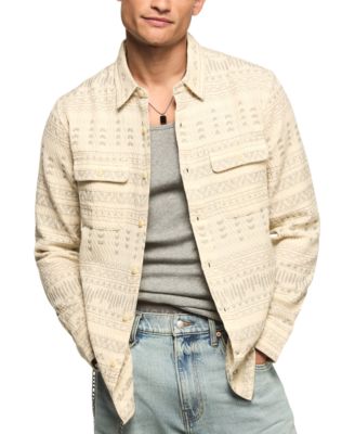 Men's Jacquard Humboldt Utility Button-Front Shirt