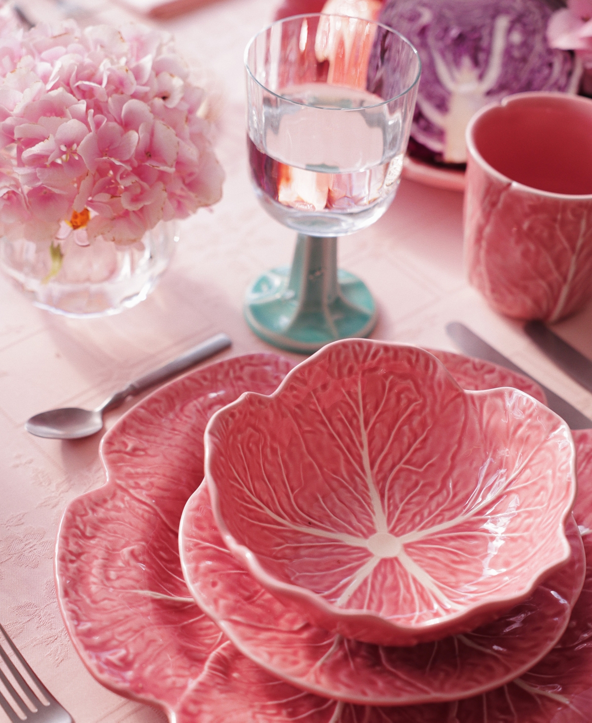 Bordallo Pinheiro Cabbage Cereal Bowls, Set of 4