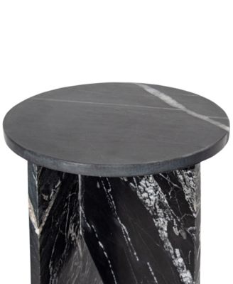 Grace 14" Marble Round Accent Table