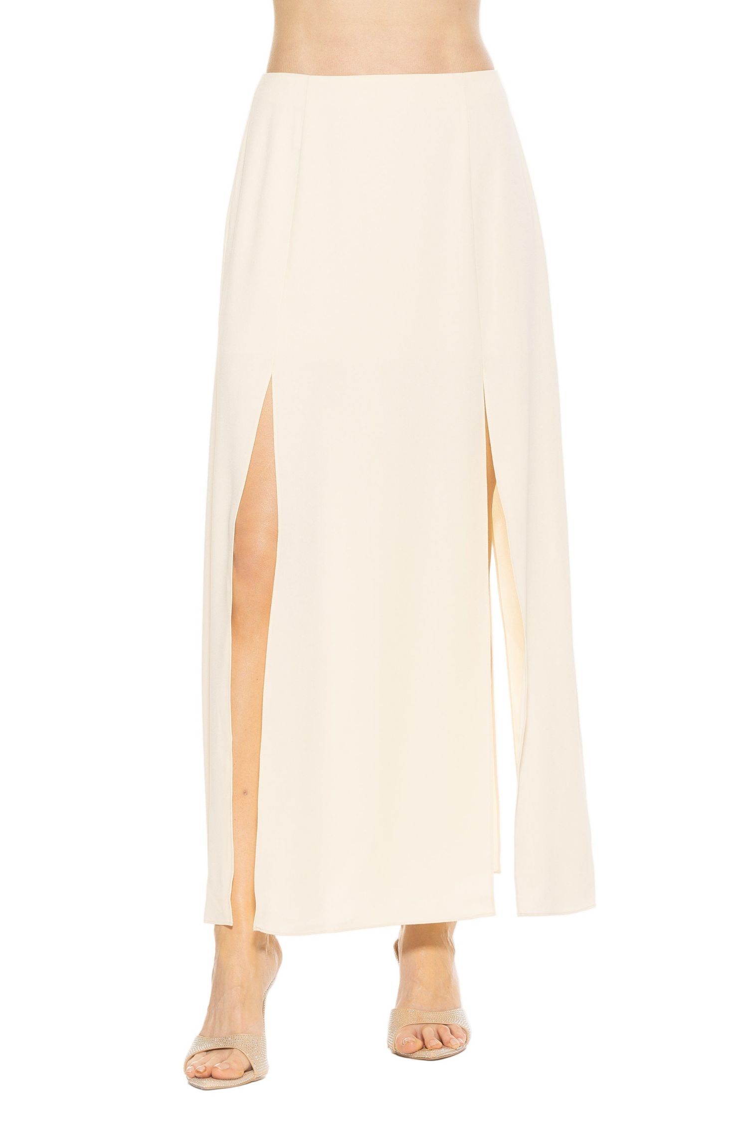 Women's Sansa Maxi Skirt With Front Side Slit Detail