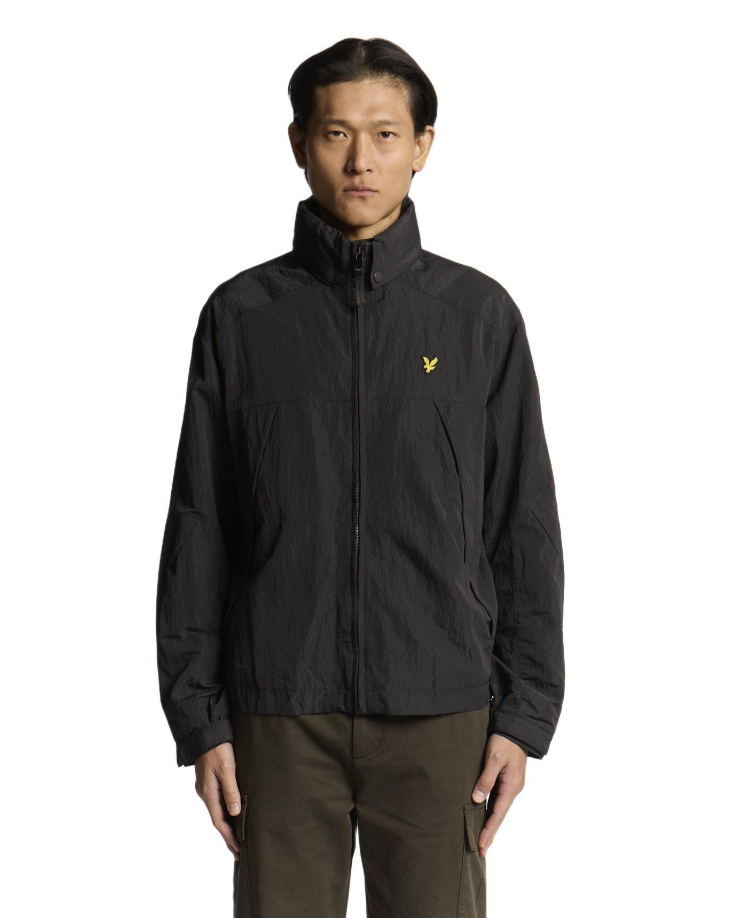 Men's Long Sleeve Fold Away Hood Jacket