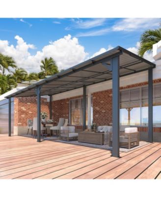 20'x8' Wall Mounted Gazebos Pergola